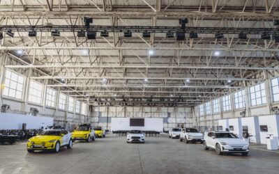 Polestar Festival 2025 On Event Production Company | Live, Hybrid and Virtual Event Production | Polestars in hangar